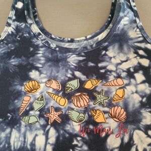 Tie-Dye Seashell Tank Top